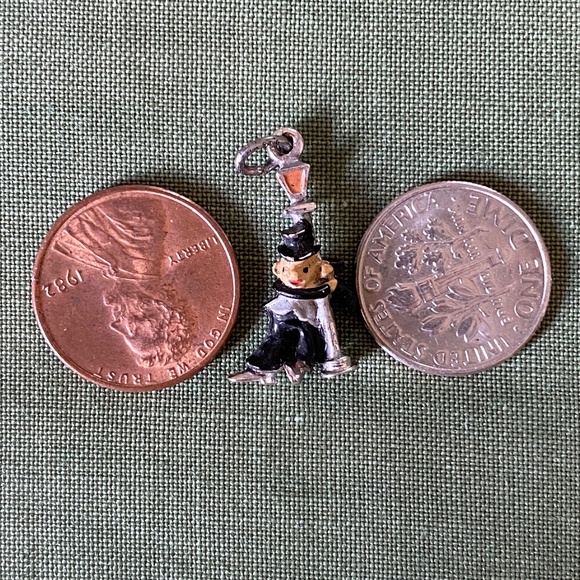 VTG I Sterling Enameled Lush On Lamppost Charm - Picture 6 of 16